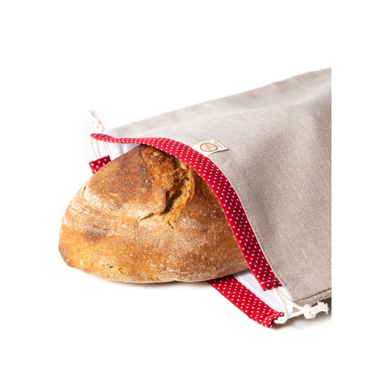 Chlebovka režná červený tunýlek - Bagydesign