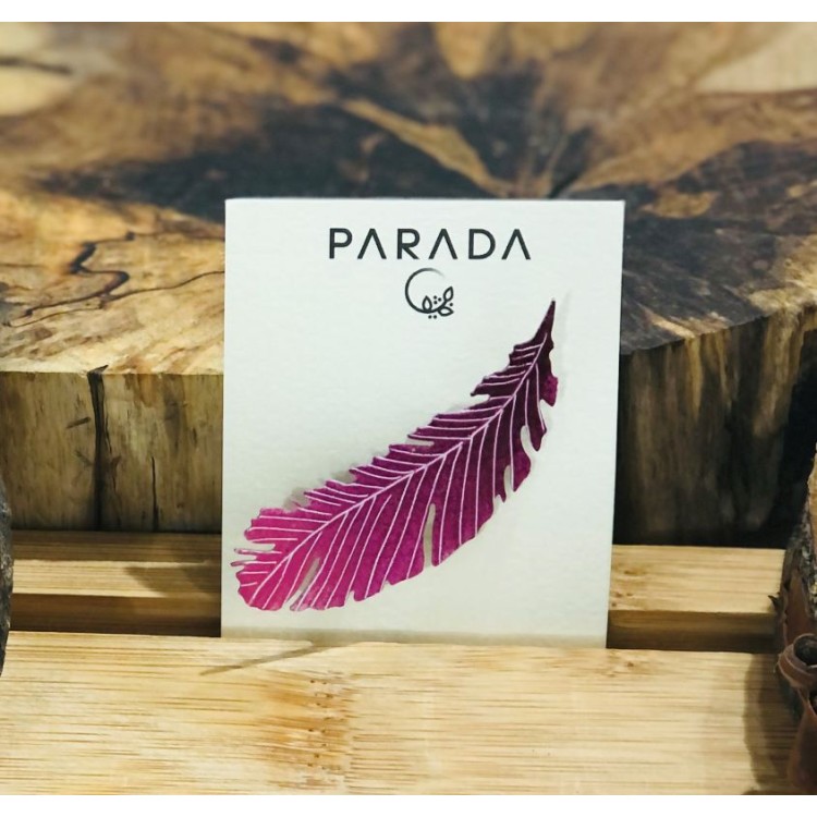 Brož Růžové pírko - PARADA